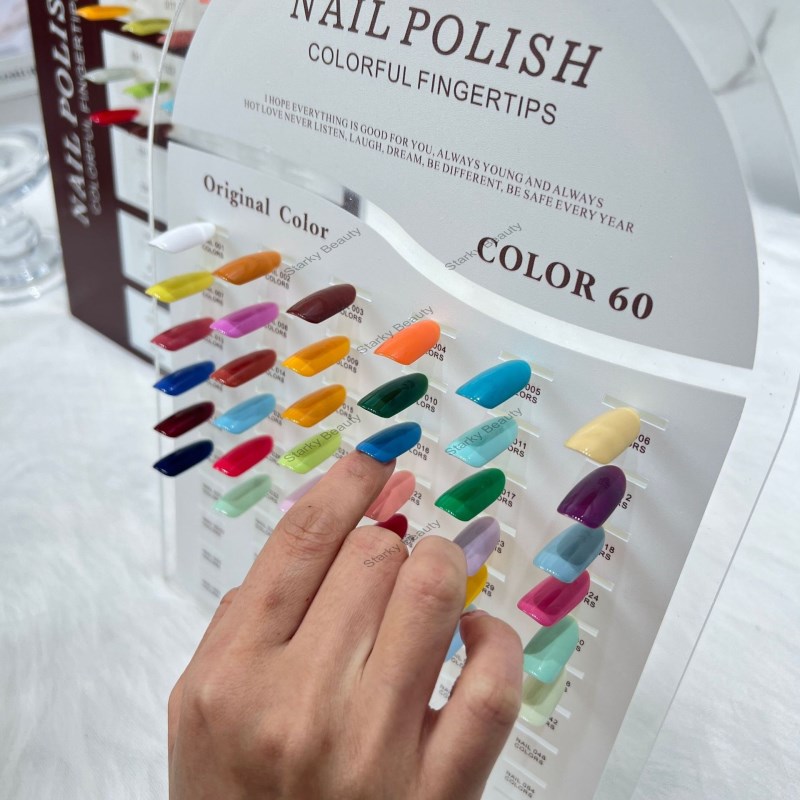 Color comparison nail color palette, detachable and color testing acrylic high transparency display