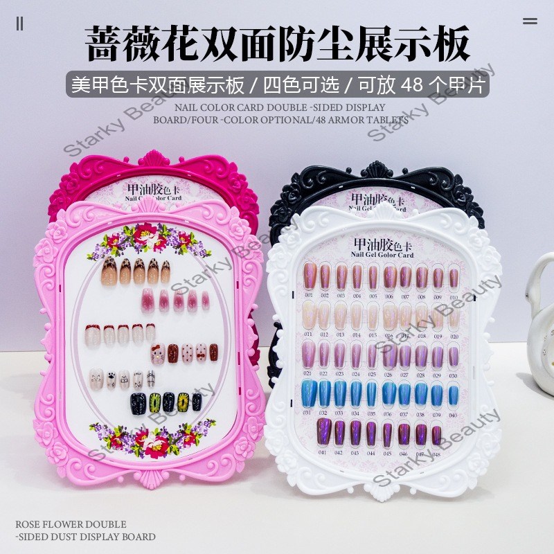 48 Colors Wholesale Gel Nail Color Display Plastic  Color Chart