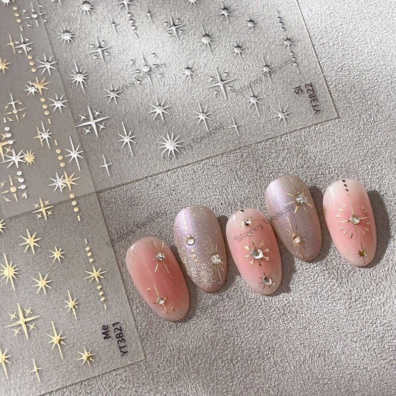 Hot Venus Radiant Nail Stickers Sparkle Simple Spicy Girl Sweet Decorative Stickers