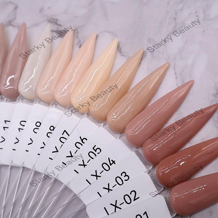 Nail Bare Color Crystal Powder Infused Skin Color Crystal Powder Acrylic Powder
