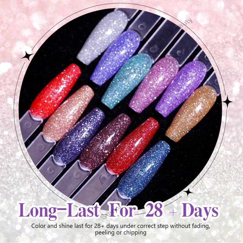 New Diamond Gel Bengdi Powder Flash Glue Phantom Light Therapy Laser Gel