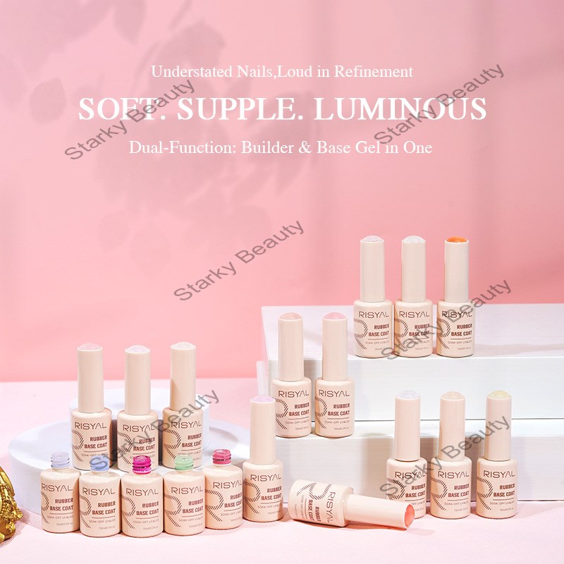 rubber base adhesive 2 in 1 non shrink adhesive anti curling edge rubberbase nail gel polish
