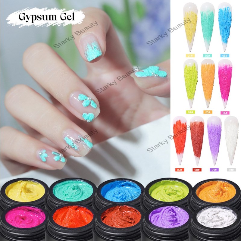nail art plaster adhesive, 3d painting relief carving adhesive, can be rubbed with powder,