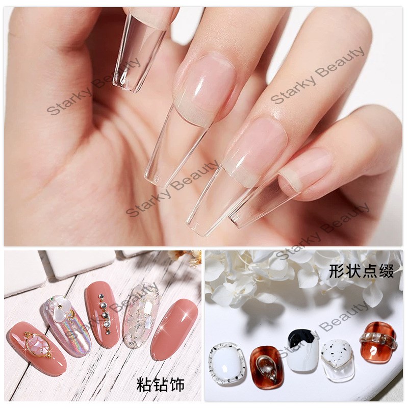 Nail art non stick hand solid patch adhesive, wearing nail solid patch adhesive