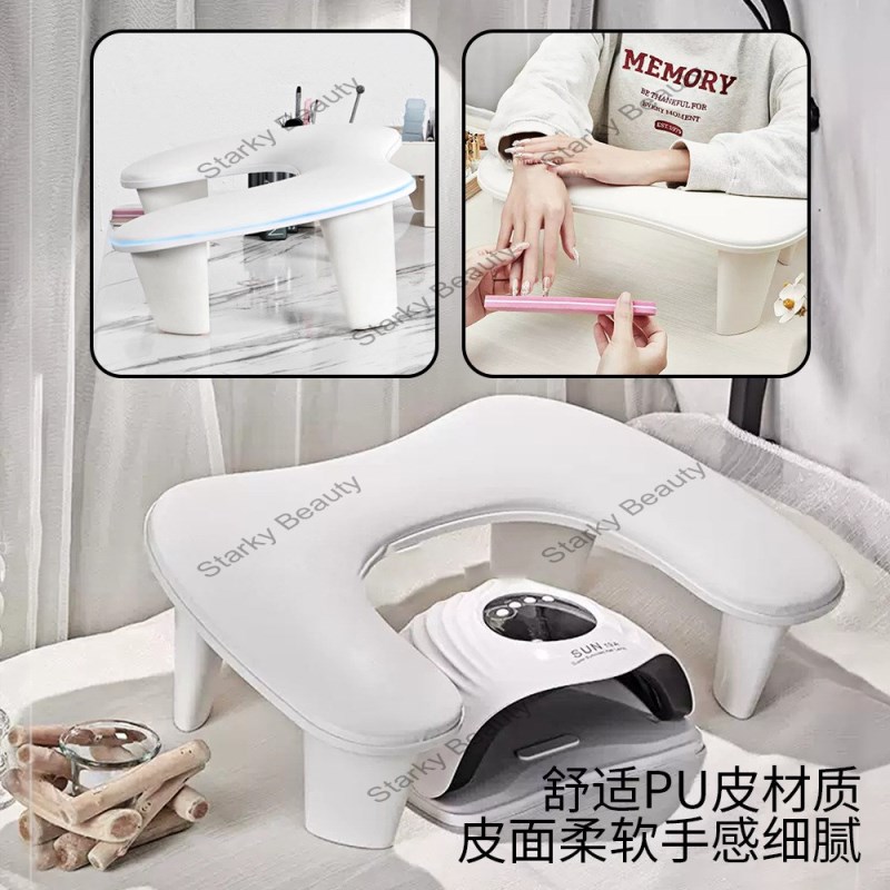 New Russian Light Luxury PU Nail Hand Pillow Relieving Fatigue, Tilting Soft Pillow Cushion