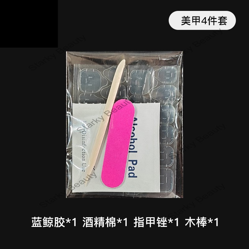 wearing nail materials wholesale, nail file, nail glue remover, wood stick nail art kit