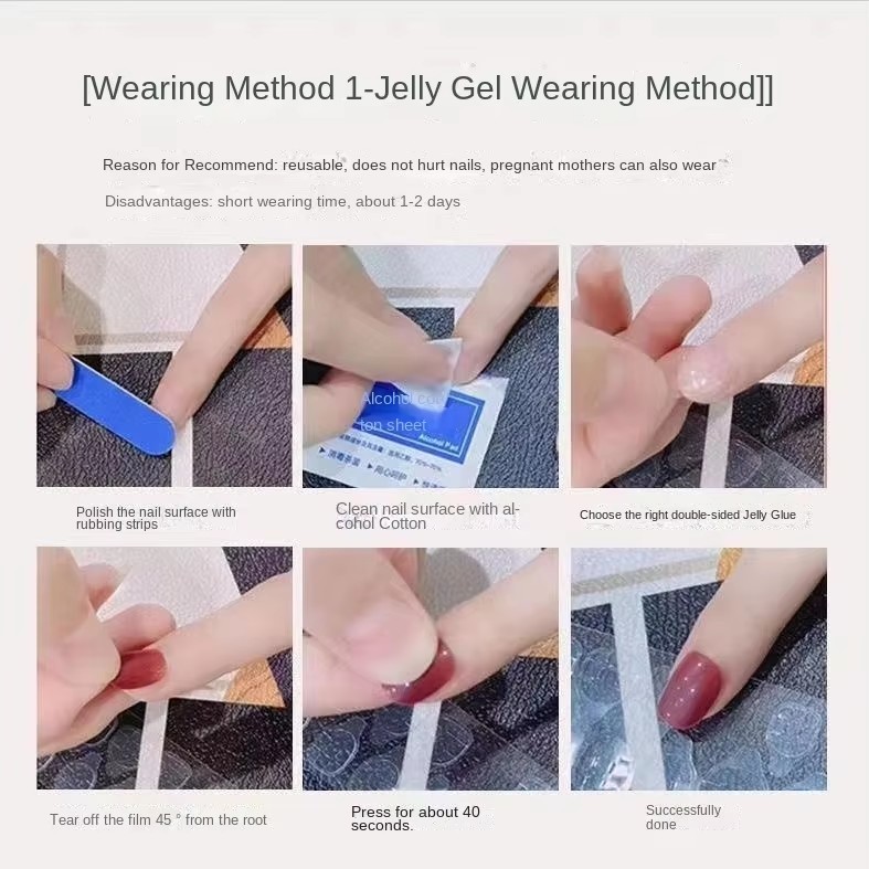 spring and summer new handmade wearable nail art, high-end hand-painted detachable nail art pieces