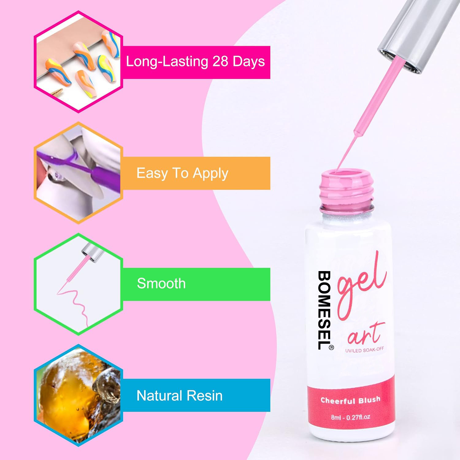 new 12 wire painting 3d painted nail art liner drawing gel