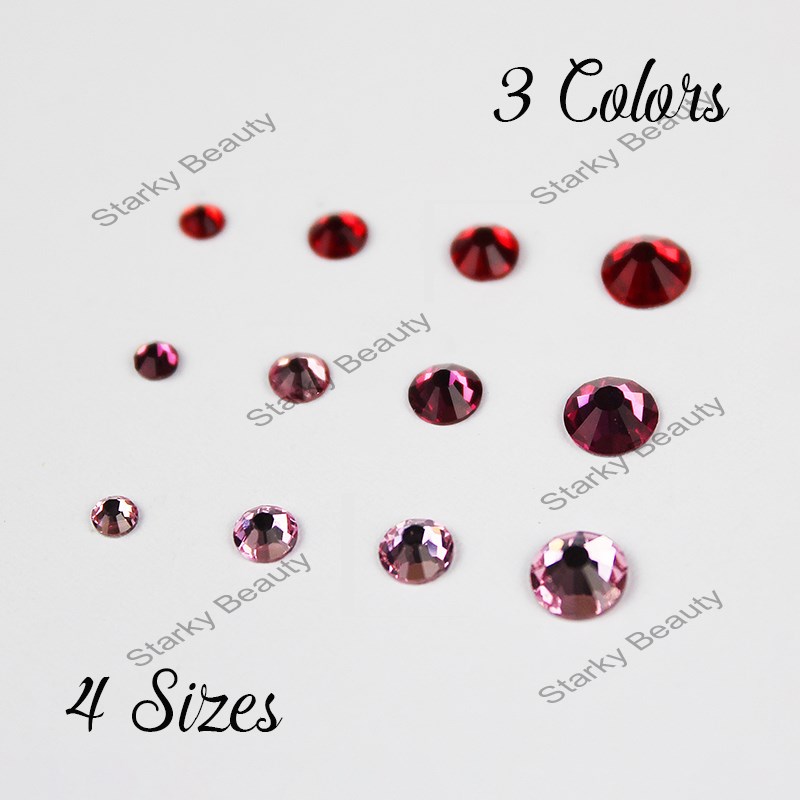 flatback colorful nail art rhinestone