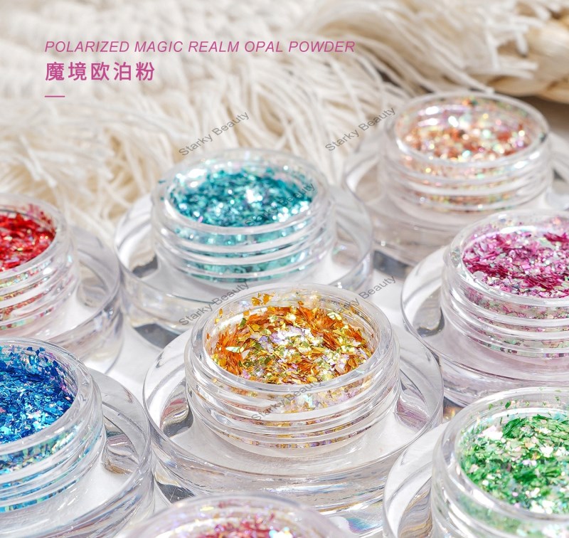 Nail Chameleon Magic Glitter Sequin Opal Powder