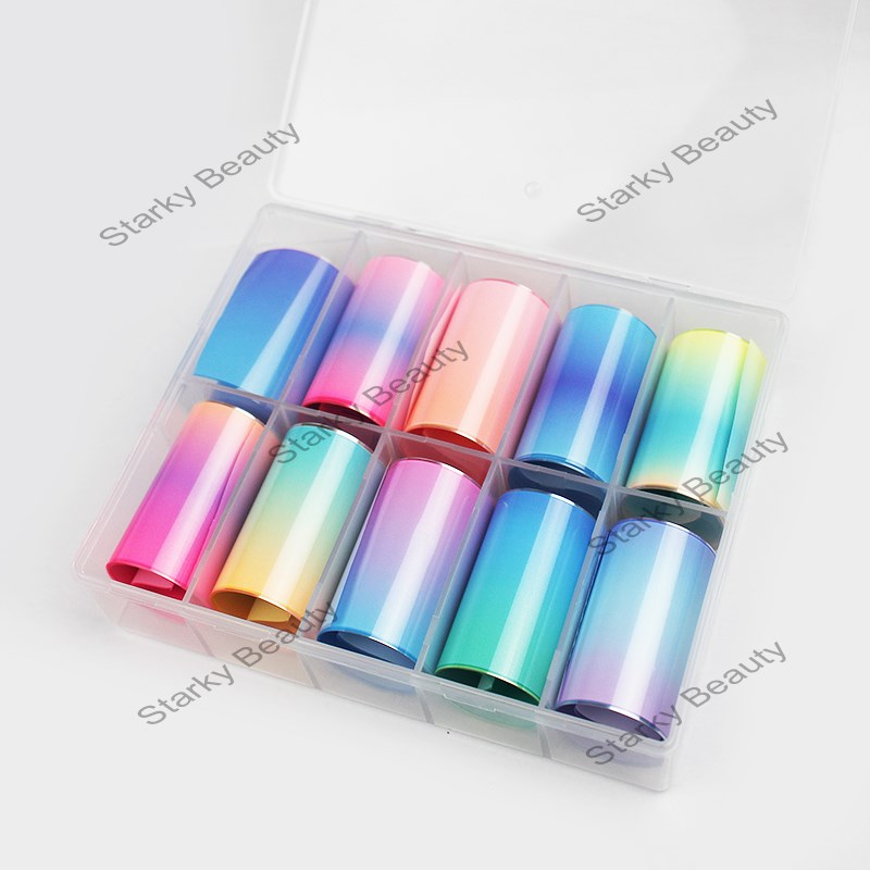 2021 New color nail transfer foil set