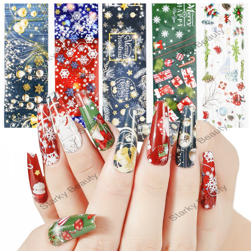 Nail starry sky paper DIY decoration Christmas Halloween nails starry sky transfer paper