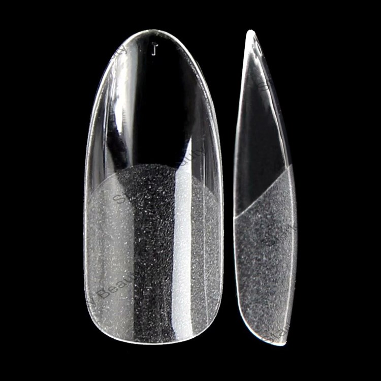 240 PCSFull Cover Sanding Inside Acrylic Long Round Manicure False Artificial nails tips