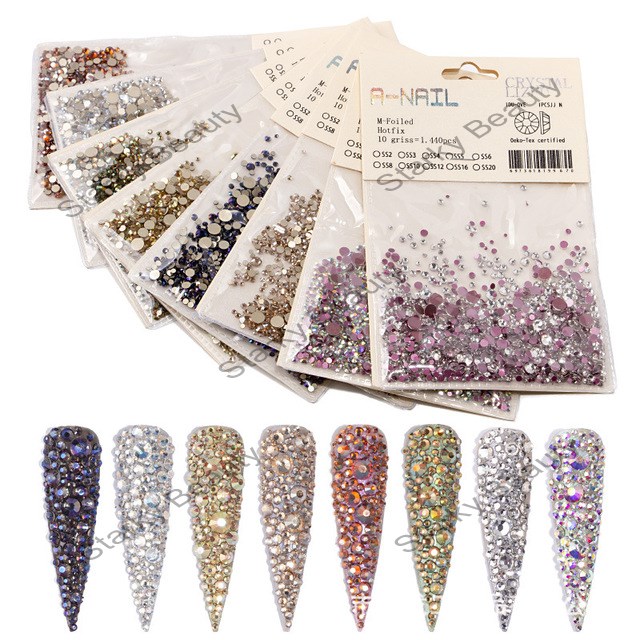 Nail Art Jewelry Diamond Flat Rhinestone Flame Diamond Rose Gold Diamond Nail Sticker