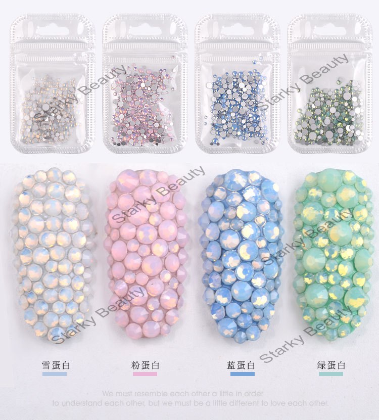 nail rhinestones diamonds opal Egg  flatback  Rhinestones