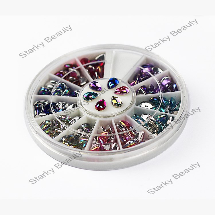 Acryl Rainbow Drop Rhinestones