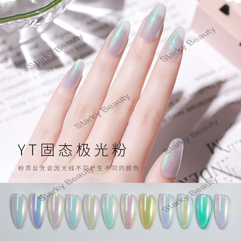 Ice Transparent Nude Powder Aurora Pink Net Red Nail Symphony Mermaid