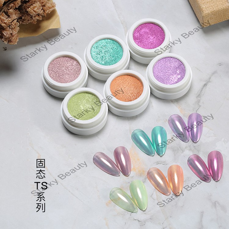 Manicure Neon Powder Laser Glass Powder Colorful Color Magic Mirror Powder