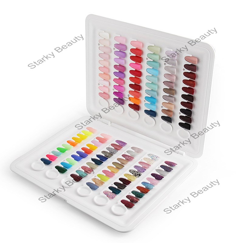 Color card book ABS nail art 120 color comparison card nail polish color display board