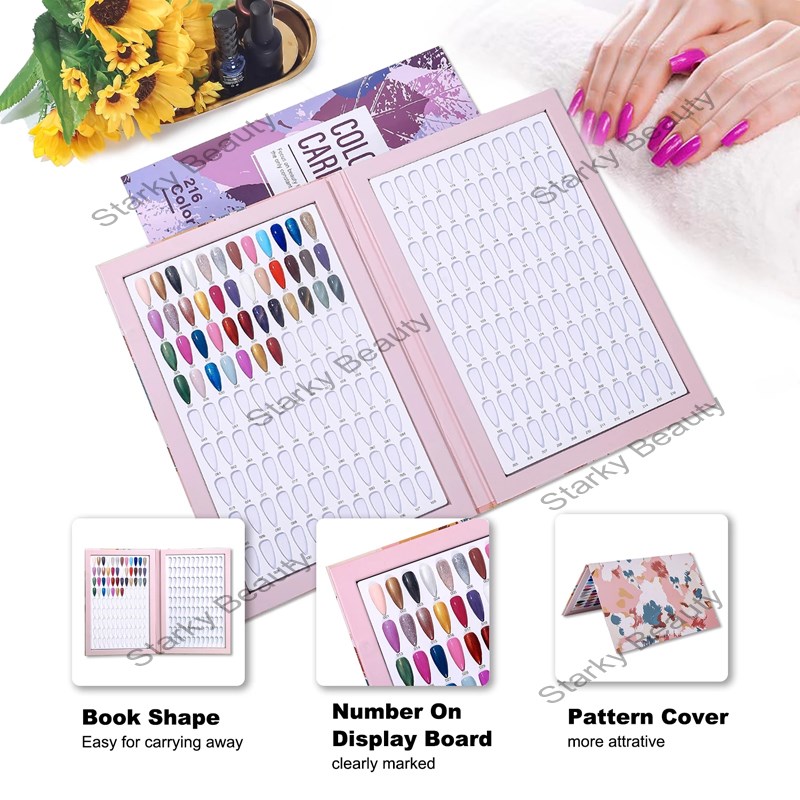 Newest 160/216 Gel Polish Nail Color Display Book