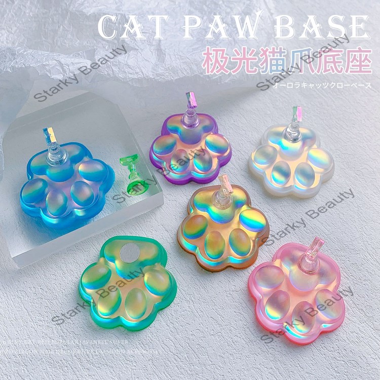 Nail Art Practice Nail Holder Base Symphony Love Cat Claw Fake Nail Holde