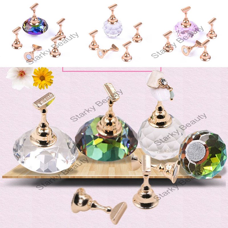 Japanese Magnetic Crystal Nail Tip Practice Display Holder