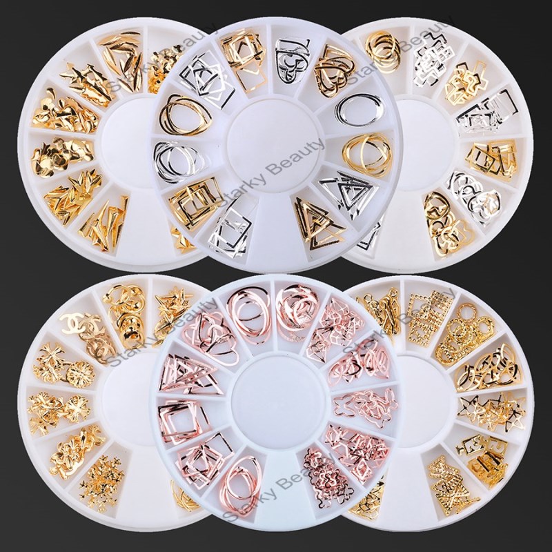 3d Metal nail sticker in wheel