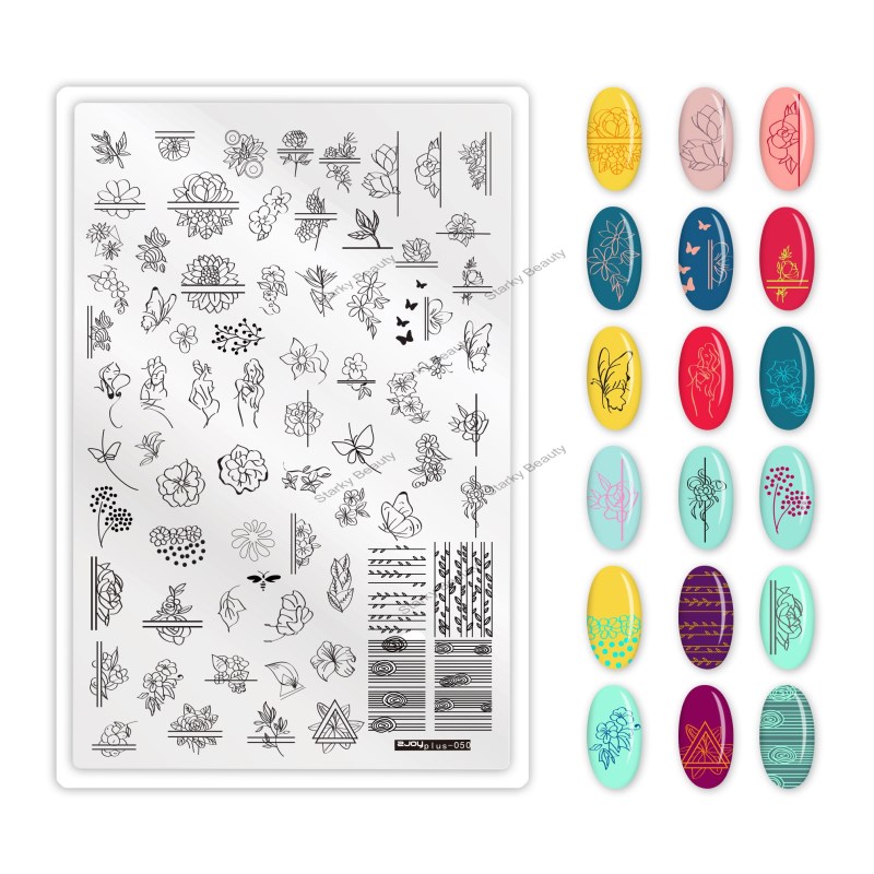 9.5 * 14.5cm Cartoon Anima Pattern Nail Art Stamping Plate