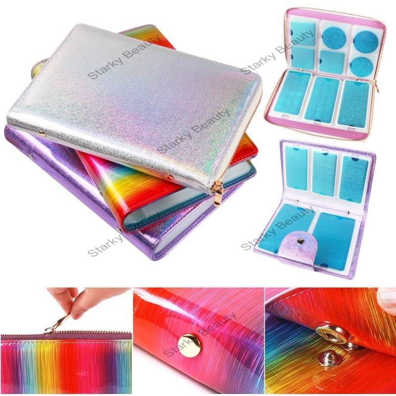 Nail Art Printing Template Rectangular Card Pack Steel Plate Holder