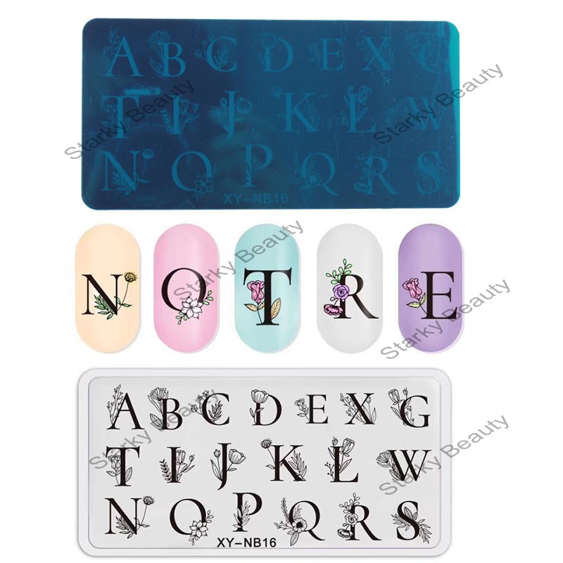 2019 letter image plate for nail art stamping