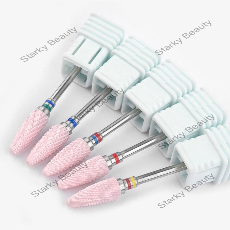 Manicure Ceramic Pink Polishing Head Single Grinding Head Electric Nail Polishing Machine Tool