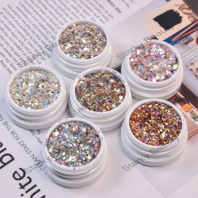 Colorful nail sequins for nail products