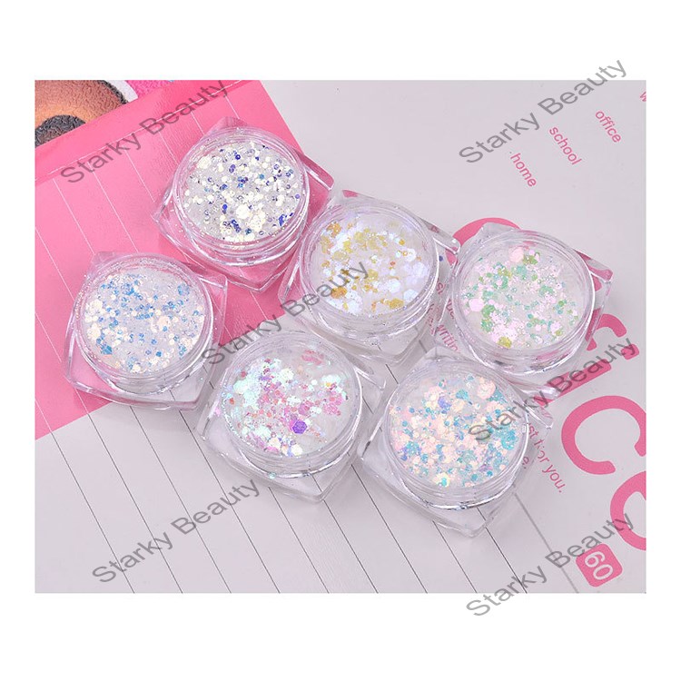 Best Seller holographic laser sequins for nail decoration set