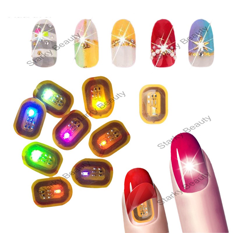 NFC Nail Sticker With LED Light Flash Affixed Scintillation DIY Beauty