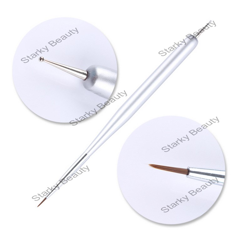 Nail art tool with strip brush