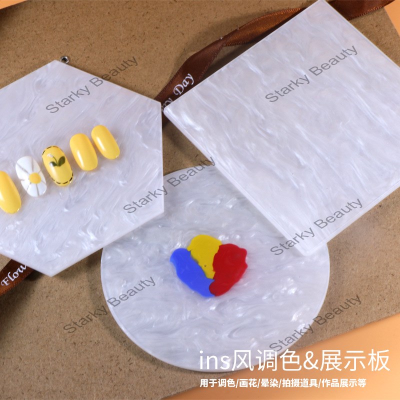 Nail Palette Display Board Shell Piece Photo Props Japanese Nail Tools