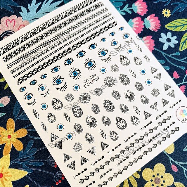 CA  Emoticons 3D NAIL STICKER