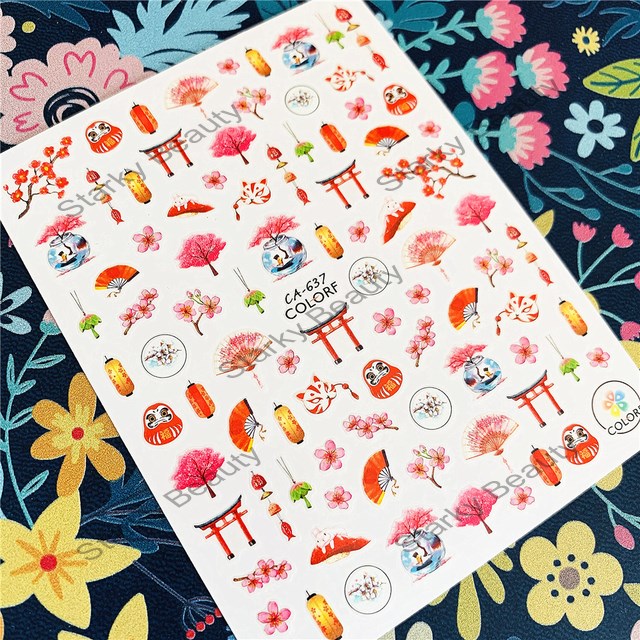 2021 CA series japanese culture nail sticker