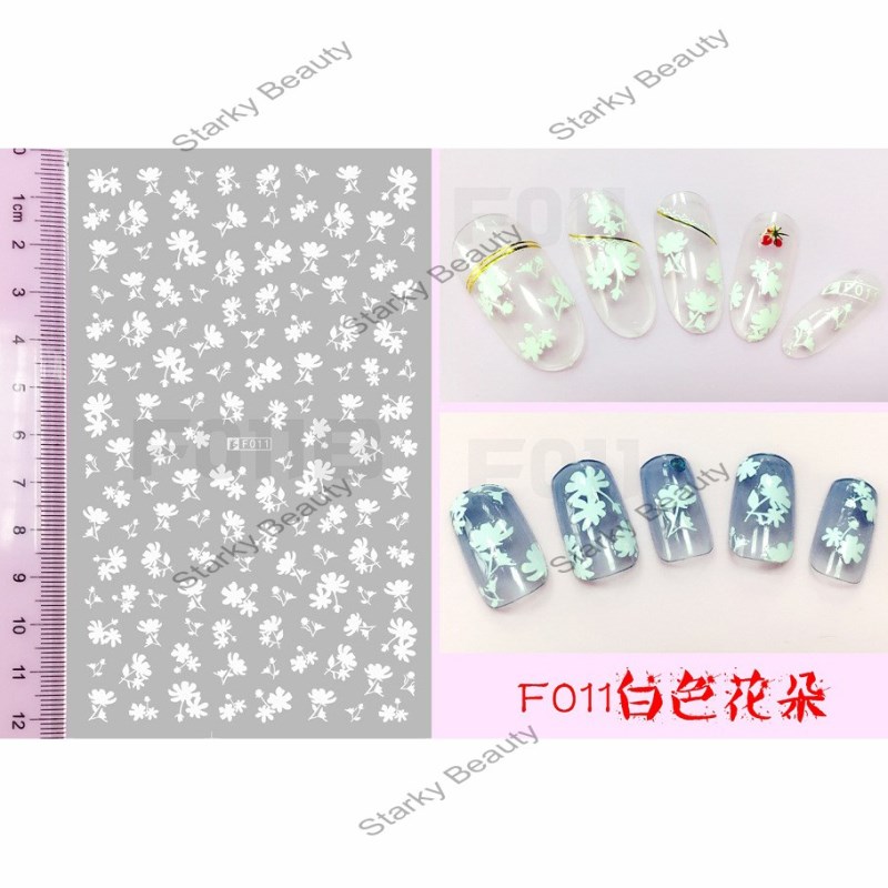 Nail Art DIY Design Super Thin 3D Back Adhesive Nail Stickers