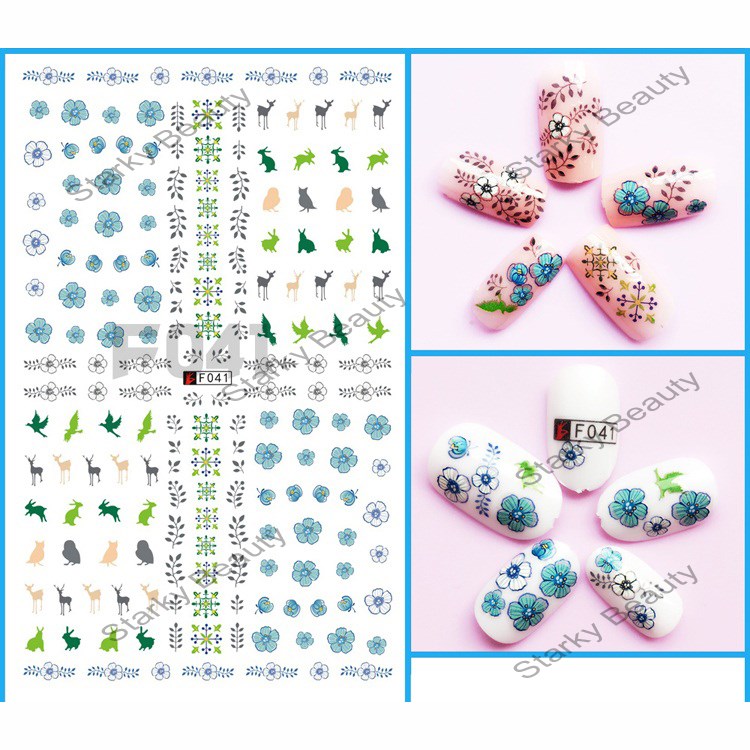 3d Cute Nail Designs Image Decoration Sticker Nail Art Decals for Tips