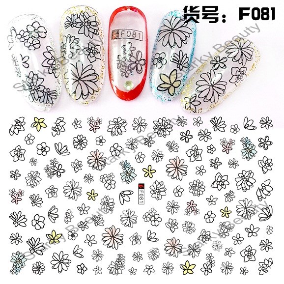 F series 3D self-adhesive really fashion nail art sticker