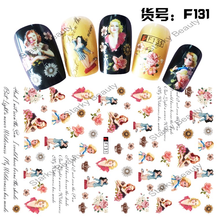 F series 3D self-adhesive really fashion nail art sticker