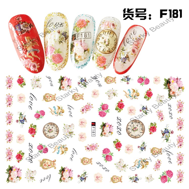 F series 3D self-adhesive really fashion nail art sticker