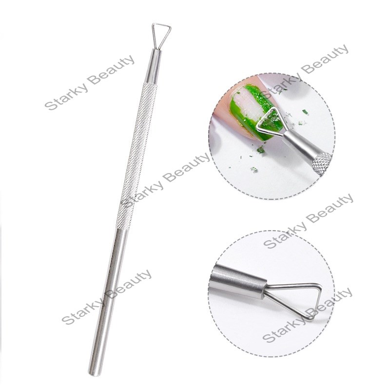 Stainless Nail Removal Plane Metal Nail Cleaner Cuticle Remover Nail Shave