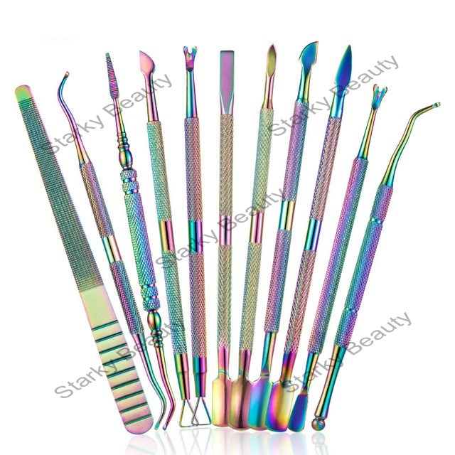 Manicure nail art pusher tool