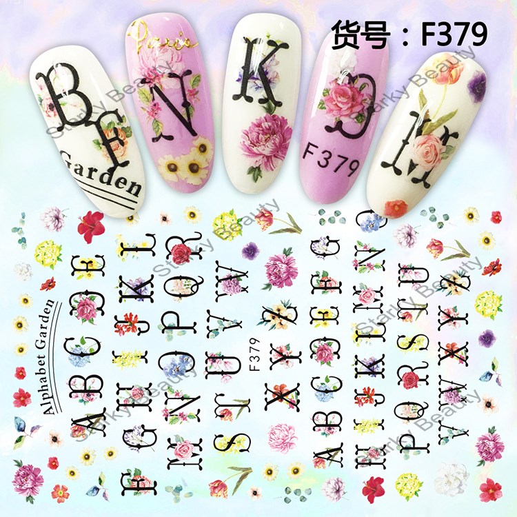 F Series 3 D Decals Sticker Supplies Nail Art Designs