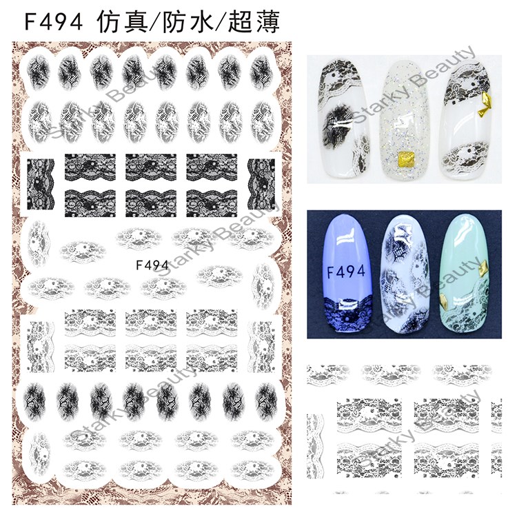 3D self-adhesive halloween christmas nail art sticker