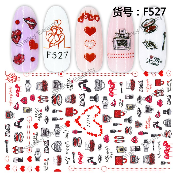 3D self-adhesive really fashion nail art sticker