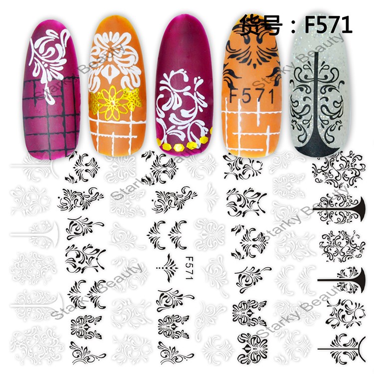 3D self-adhesive really fashion nail art sticker