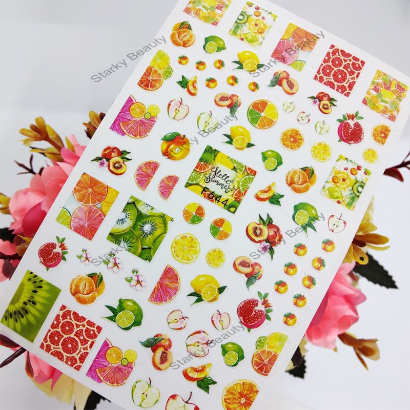 3D self-adhesive fruit nail art sticker